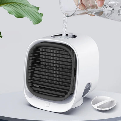 Rafraîchisseur d’air compact 2-en-1: rafraîchisseur et humidificateur