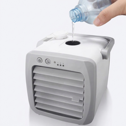 Rafraîchisseur d’air portable 4-en-1 unisexe avec humidificateur et purificateur
