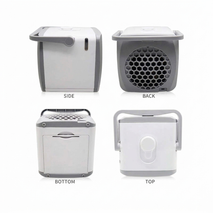 Rafraîchisseur d’air portable 4-en-1 unisexe avec humidificateur et purificateur