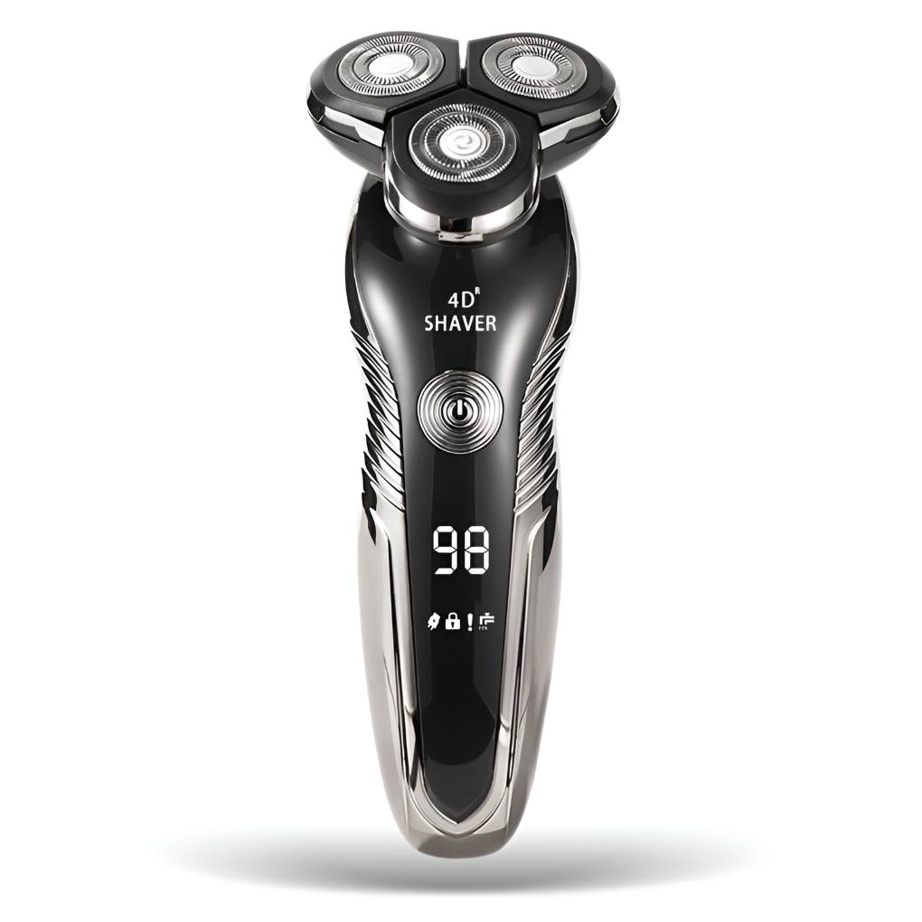 Rasoir électrique rotatif rechargeable 4D pour homme