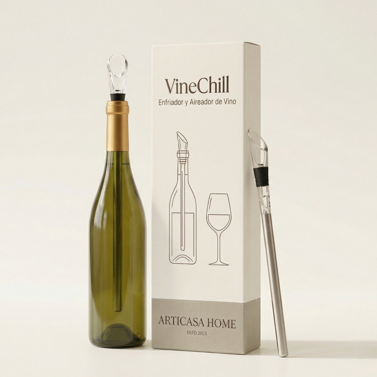 Refroidisseur et aérateur de vin