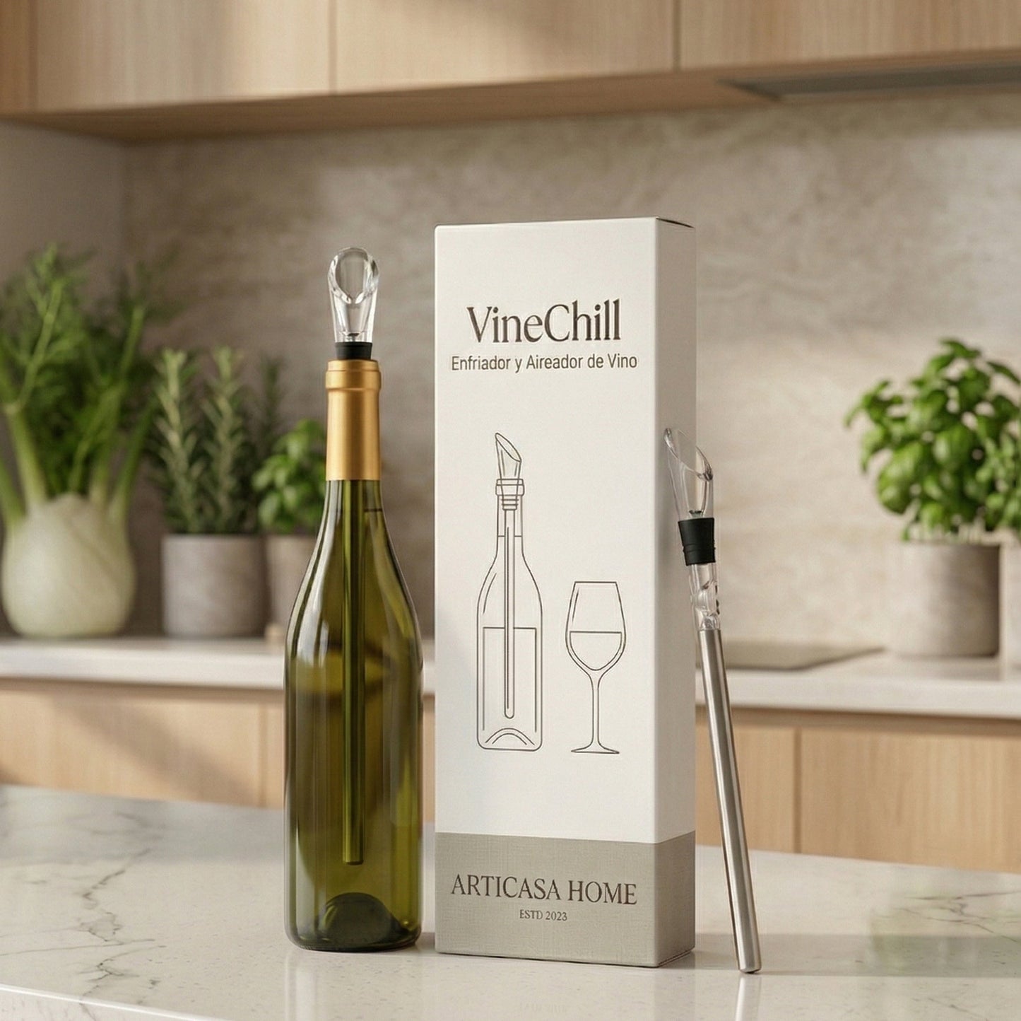 Refroidisseur et aérateur de vin