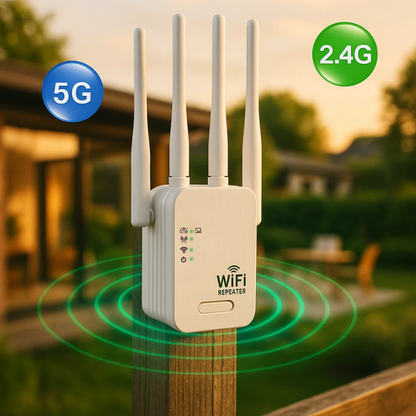 Répéteur Wi‑Fi pour l’extérieur – amplifie le signal jusqu’à 1200 Mb/s