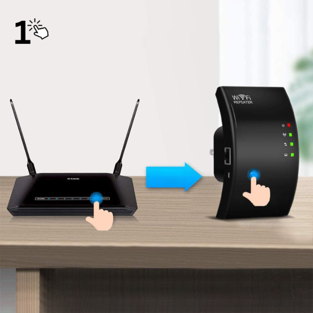 Répéteur Wi‑Fi sans fil pour une connexion internet rapide