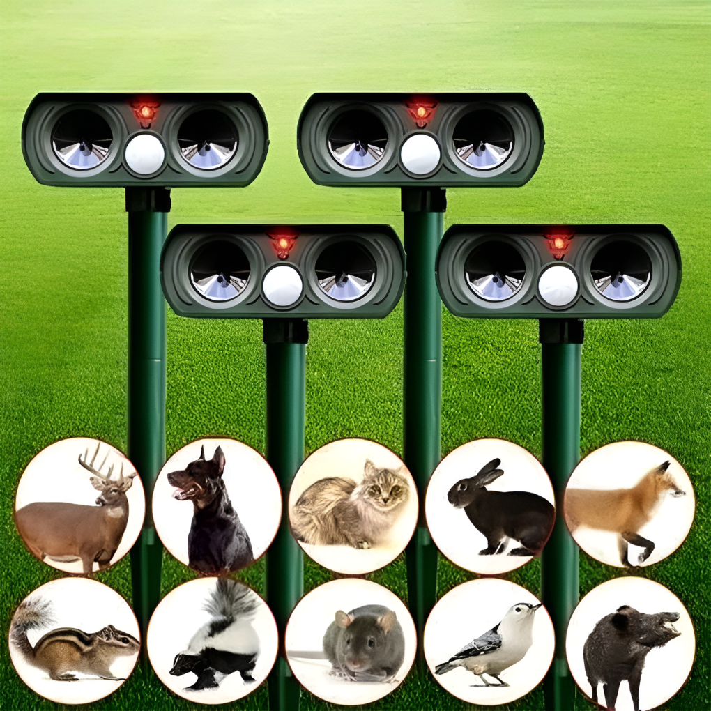 Répulsif pour animaux nuisibles solaire infrarouge