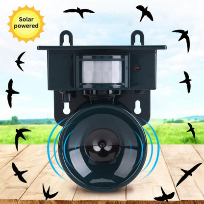 Répulsif solaire pour oiseaux avec détecteur de mouvement et son