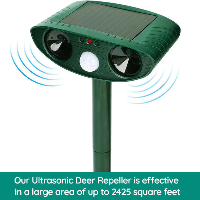 Répulsif ultrasonique extérieur pour ratons laveurs - répulsif ultrasonique pour animaux et nuisibles à énergie solaire - pour éloigner les ratons laveurs en 48 heures