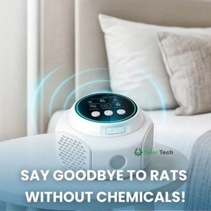 Répulsif ultrasonique pour rats à brancher, silencieux, 3 200 pieds carrés, intérieur/extérieur