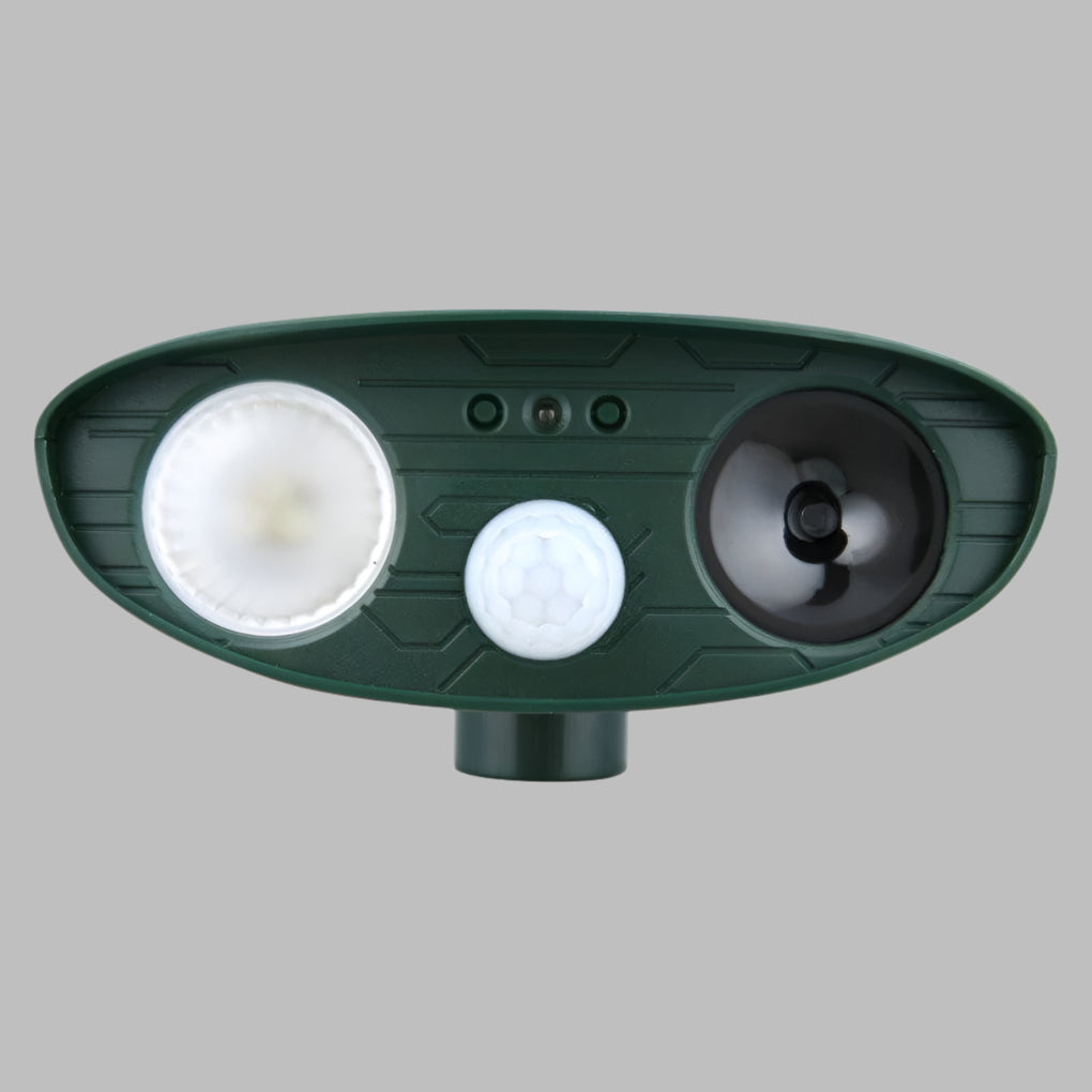 Répulsif ultrasonique solaire anti-lapins avec flash LED