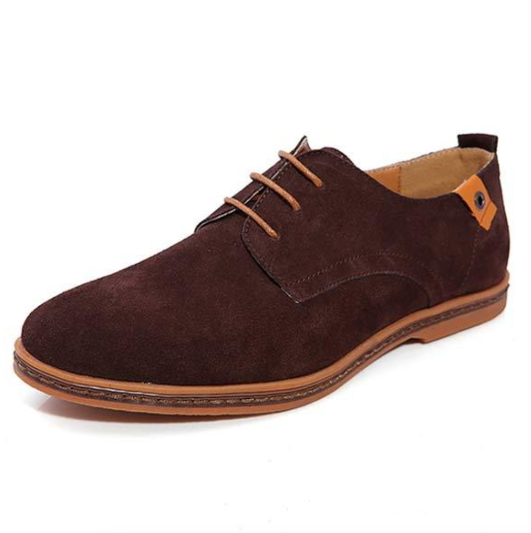 Richelieus à lacets en suédine végane pour homme