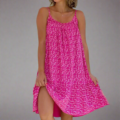 Robe à bretelles fleurie pour l'été