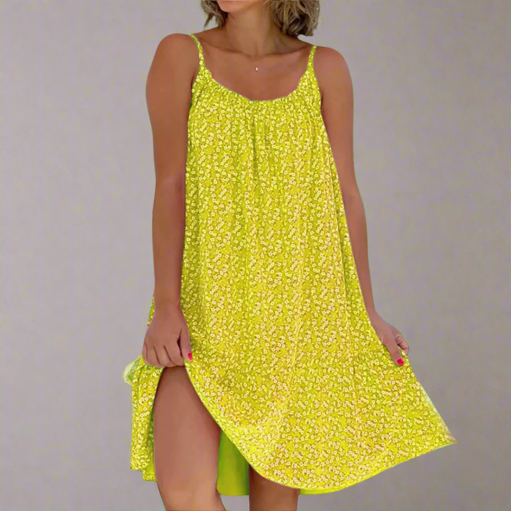 Robe à bretelles fleurie pour l'été