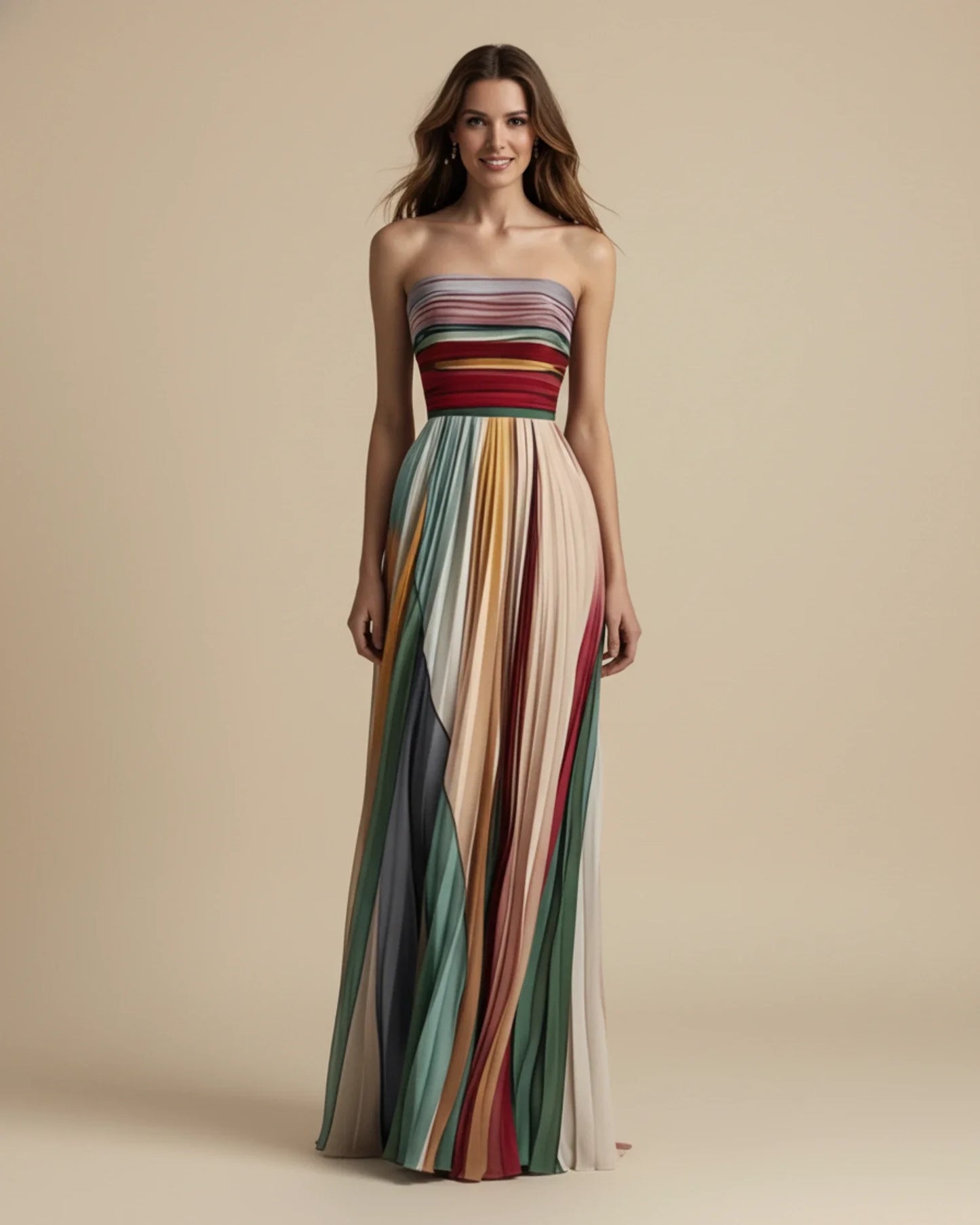 Robe bustier longue de soirée femme
