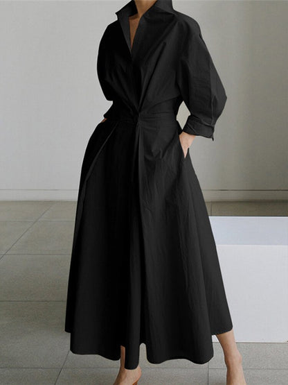 Robe chemise élégante à boutons