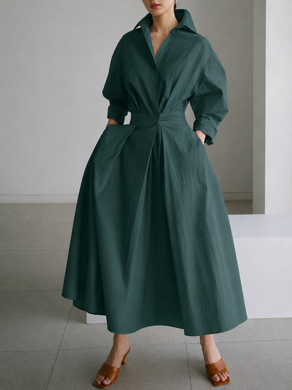 Robe chemise élégante à boutons