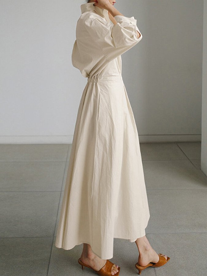 Robe chemise élégante à boutons