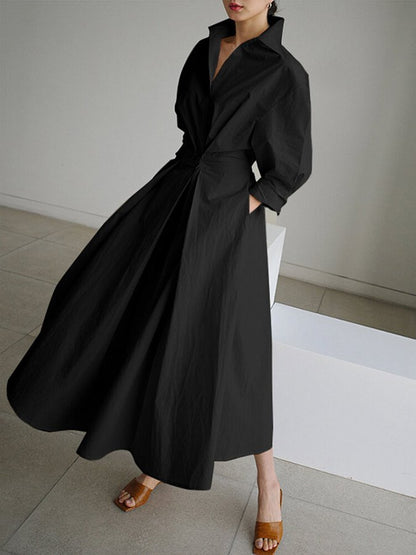 Robe chemise élégante à boutons