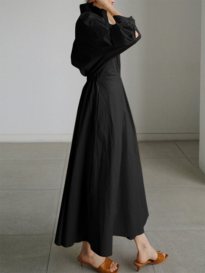 Robe chemise élégante à boutons
