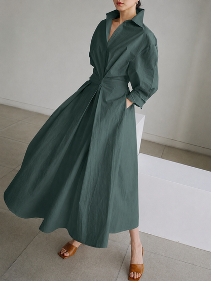 Robe chemise élégante à boutons