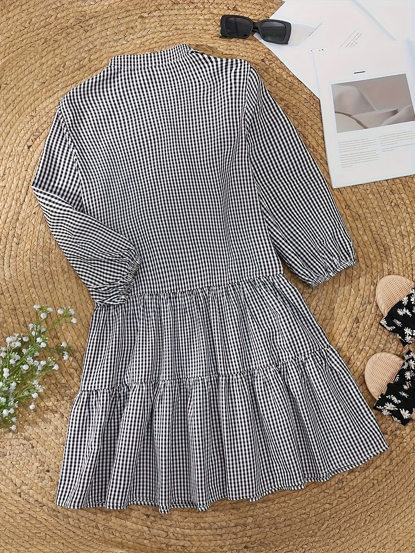 Robe courte boutonnée pour femme