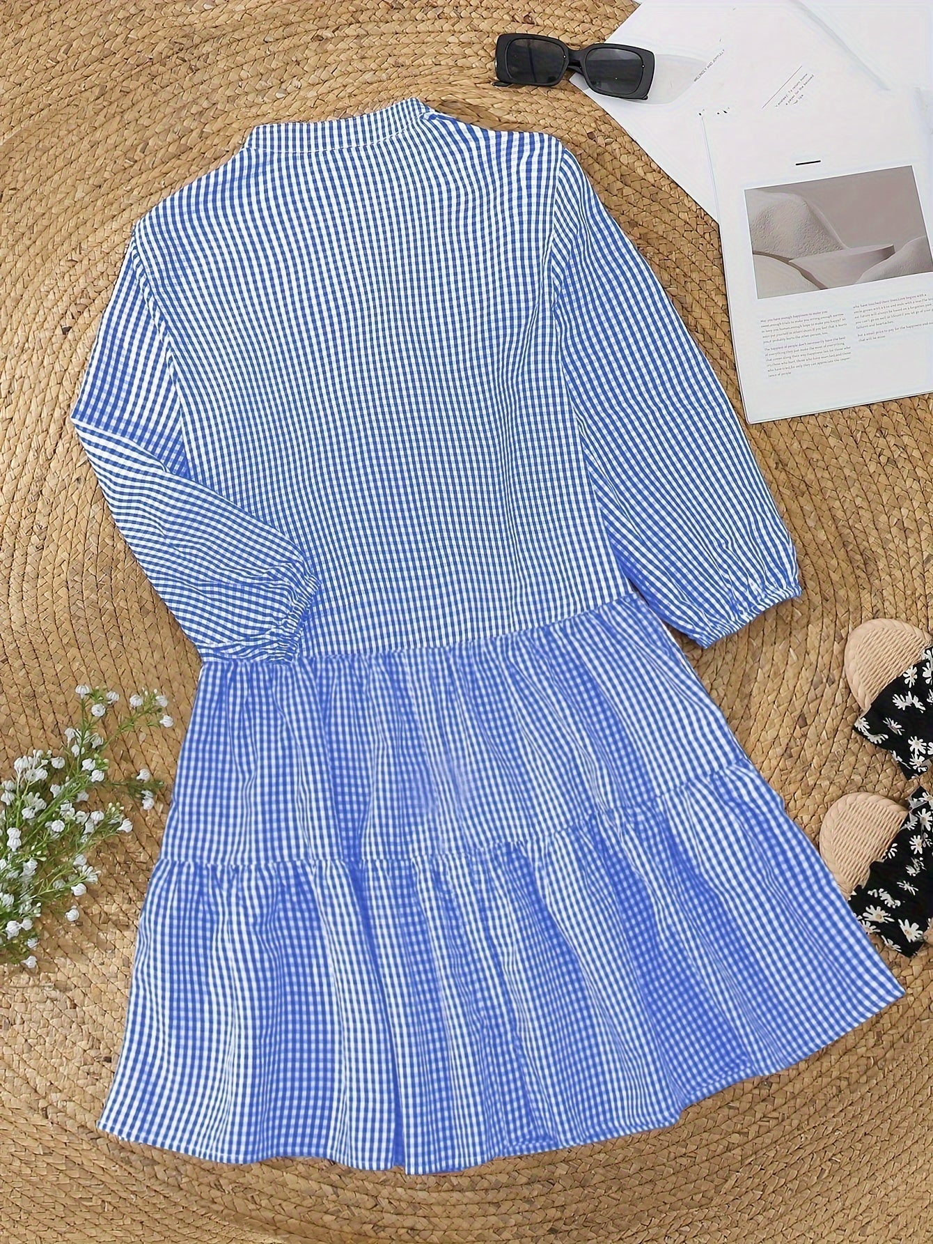 Robe courte boutonnée pour femme