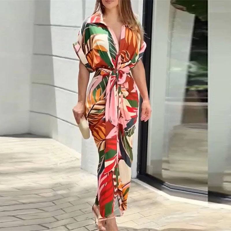 Robe d'été drapée élégante pour un confort chic