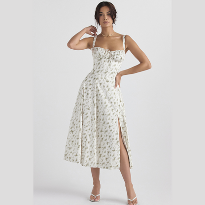 Robe de printemps - robe de soirée à imprimé floral