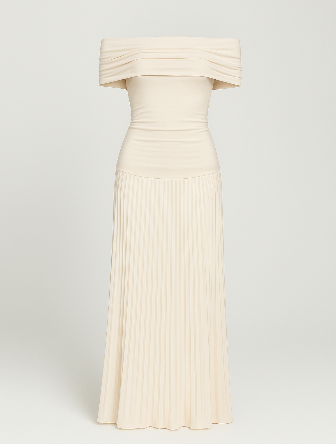 Robe longue à épaules dénudées femme