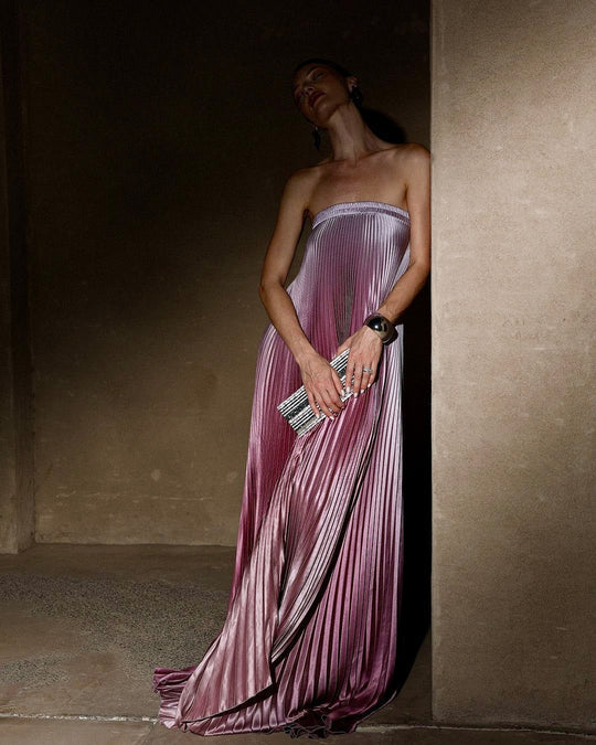Robe longue bustier femme