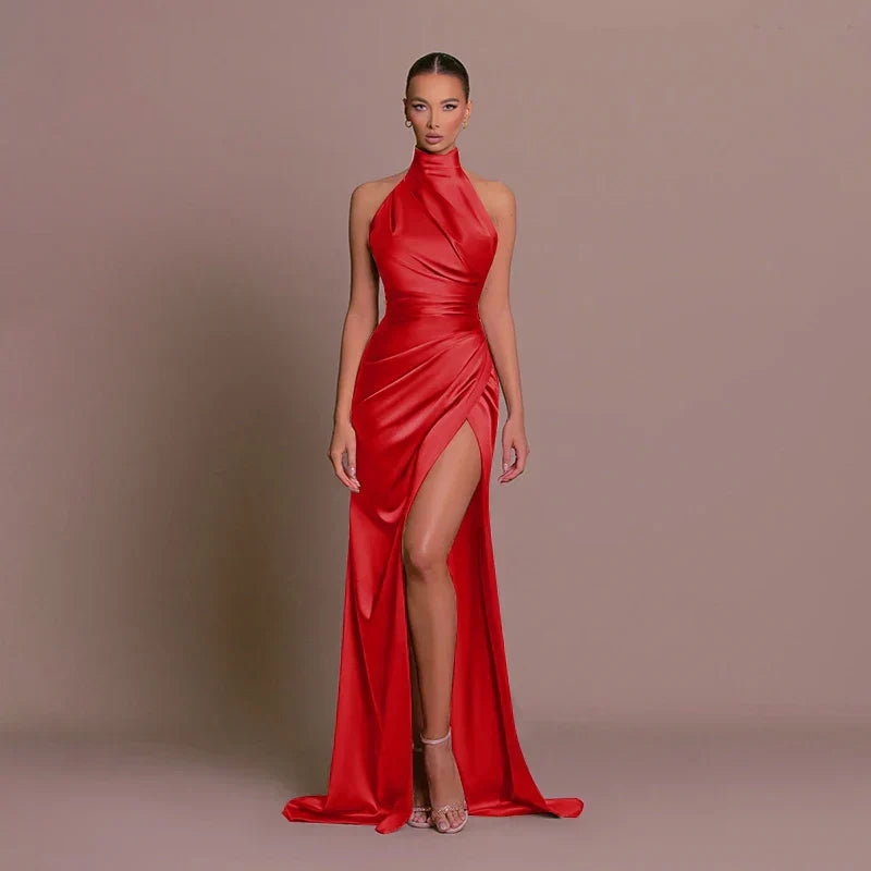 Robe longue dos nu pour femme