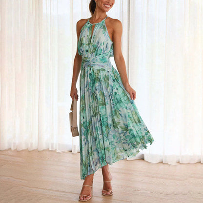 Robe longue élégante fleurie et légère pour l’été