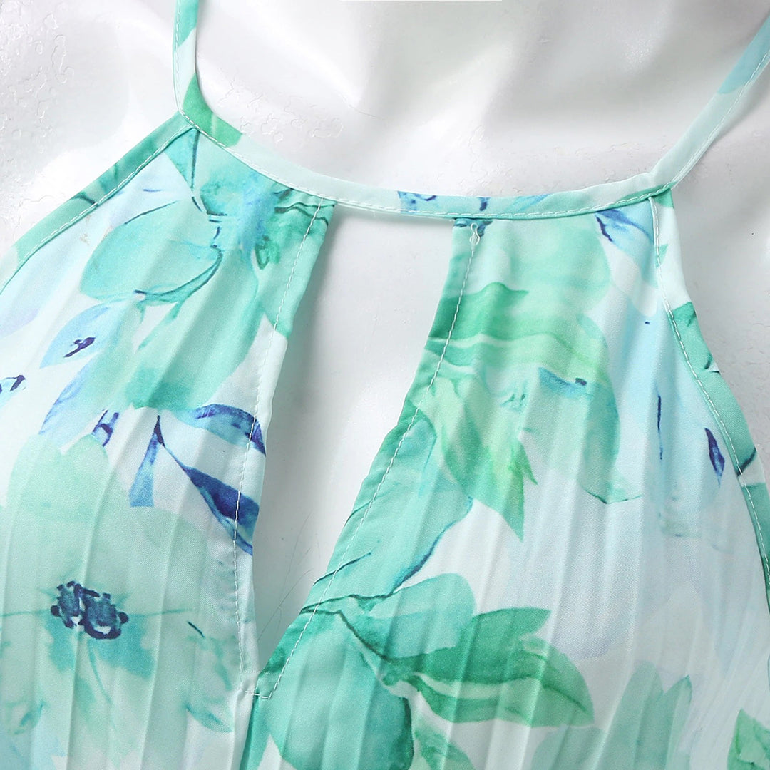 Robe longue élégante fleurie et légère pour l’été