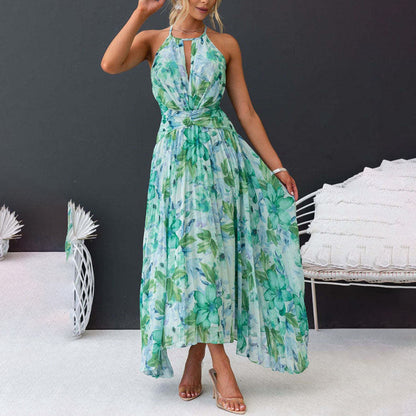 Robe longue élégante fleurie et légère pour l’été