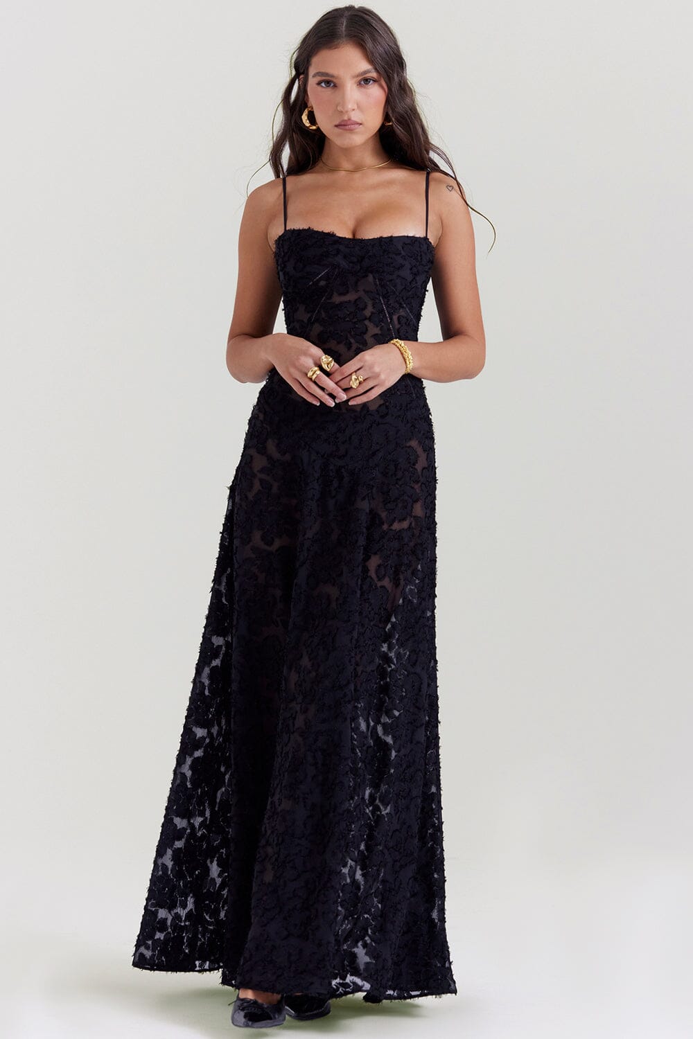 Robe longue fluide élégante pour femme pour toutes les occasions