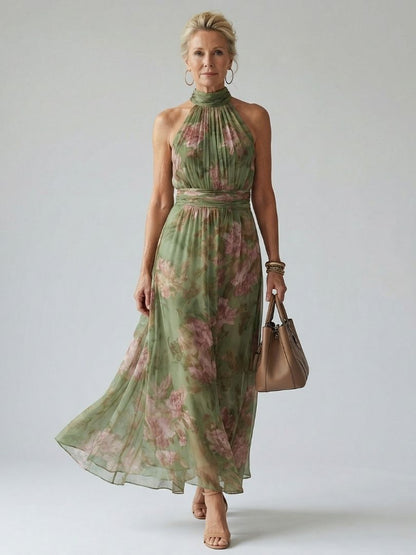 Robe longue sans manches femme