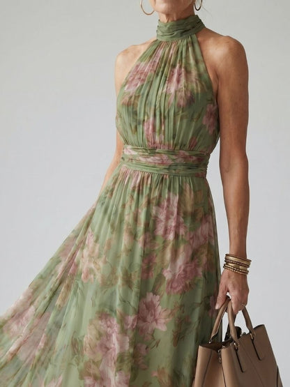 Robe longue sans manches femme