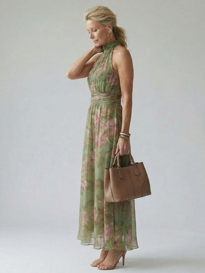 Robe longue sans manches femme