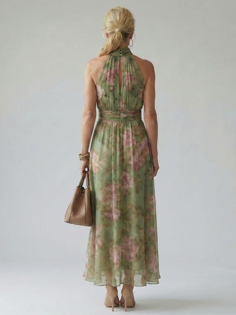 Robe longue sans manches femme
