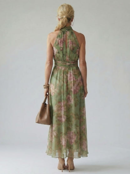 Robe longue sans manches femme