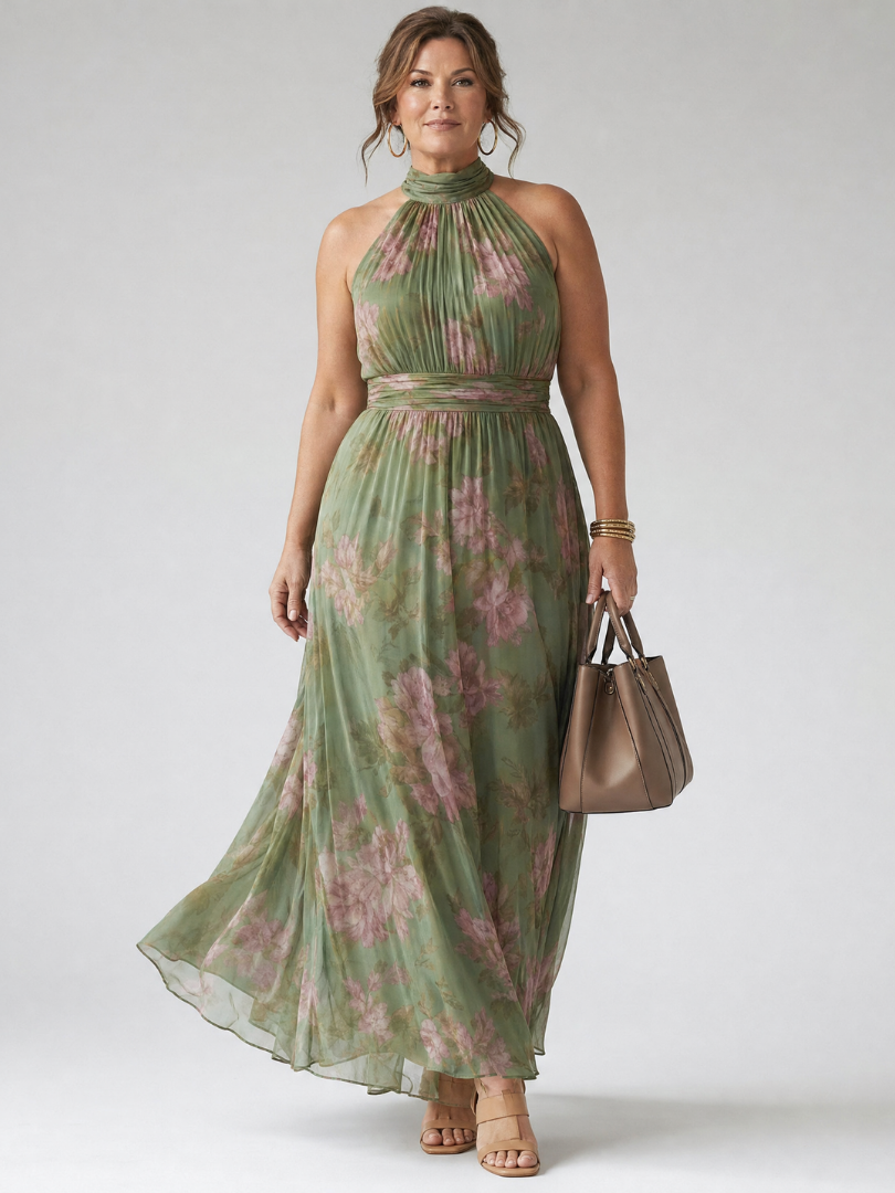 Robe longue sans manches femme