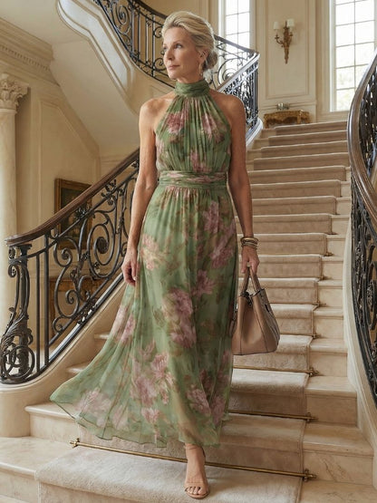Robe longue sans manches femme