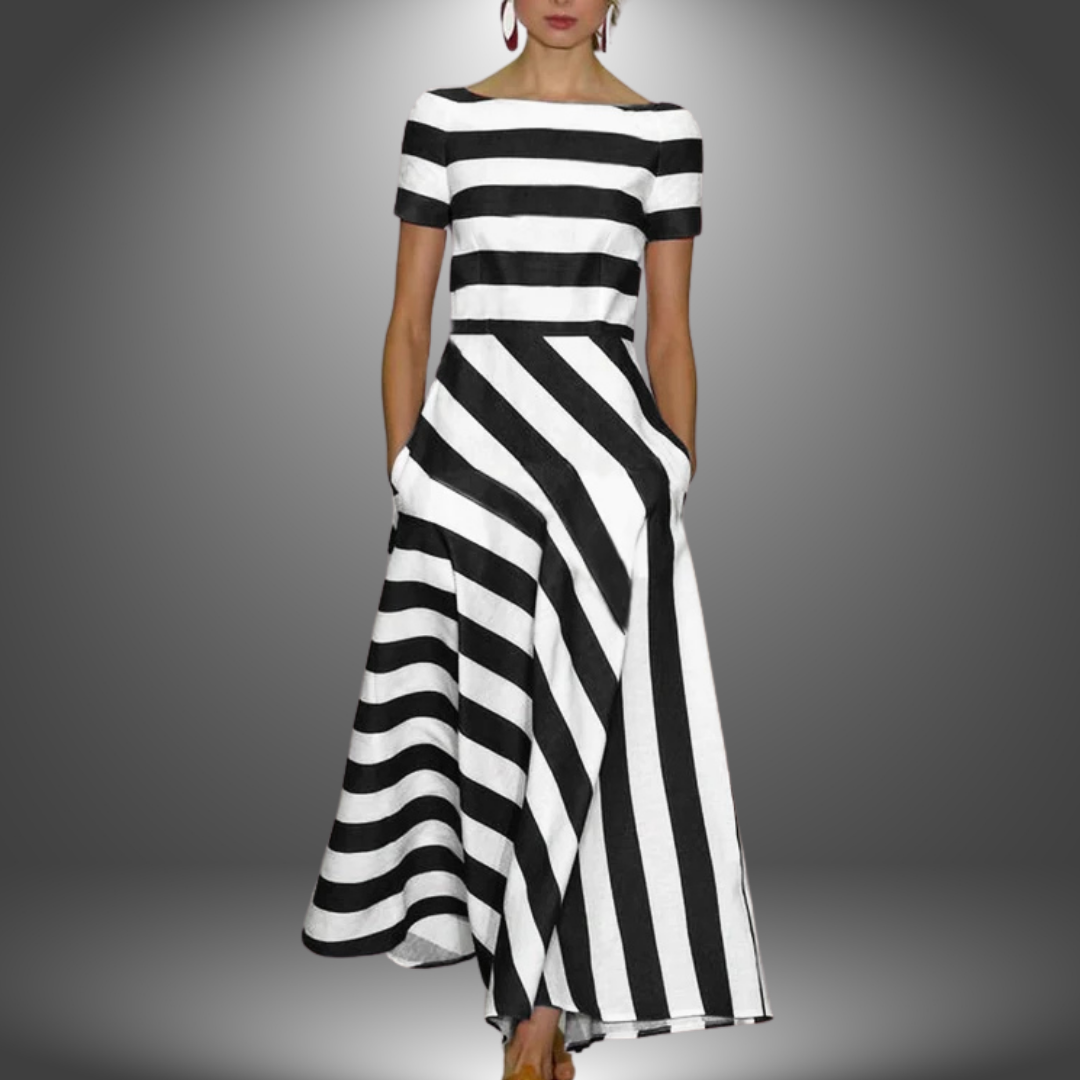 Robe longue trapèze élégante pour toutes les occasions