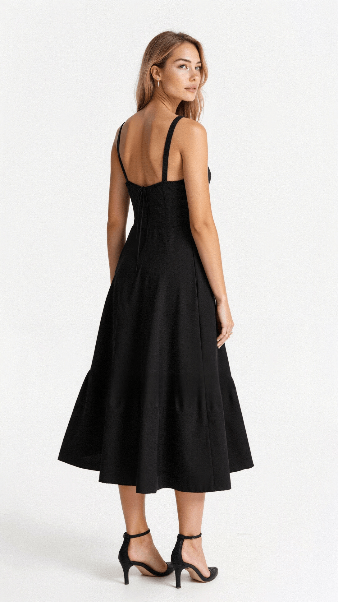 Robe midi à corset – style élégant et flatteur pour la silhouette