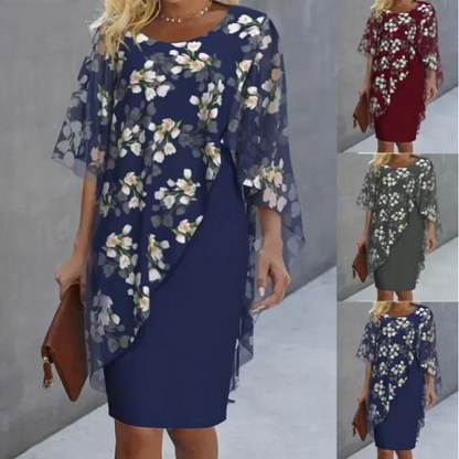 Robe midi à fleurs pour femme