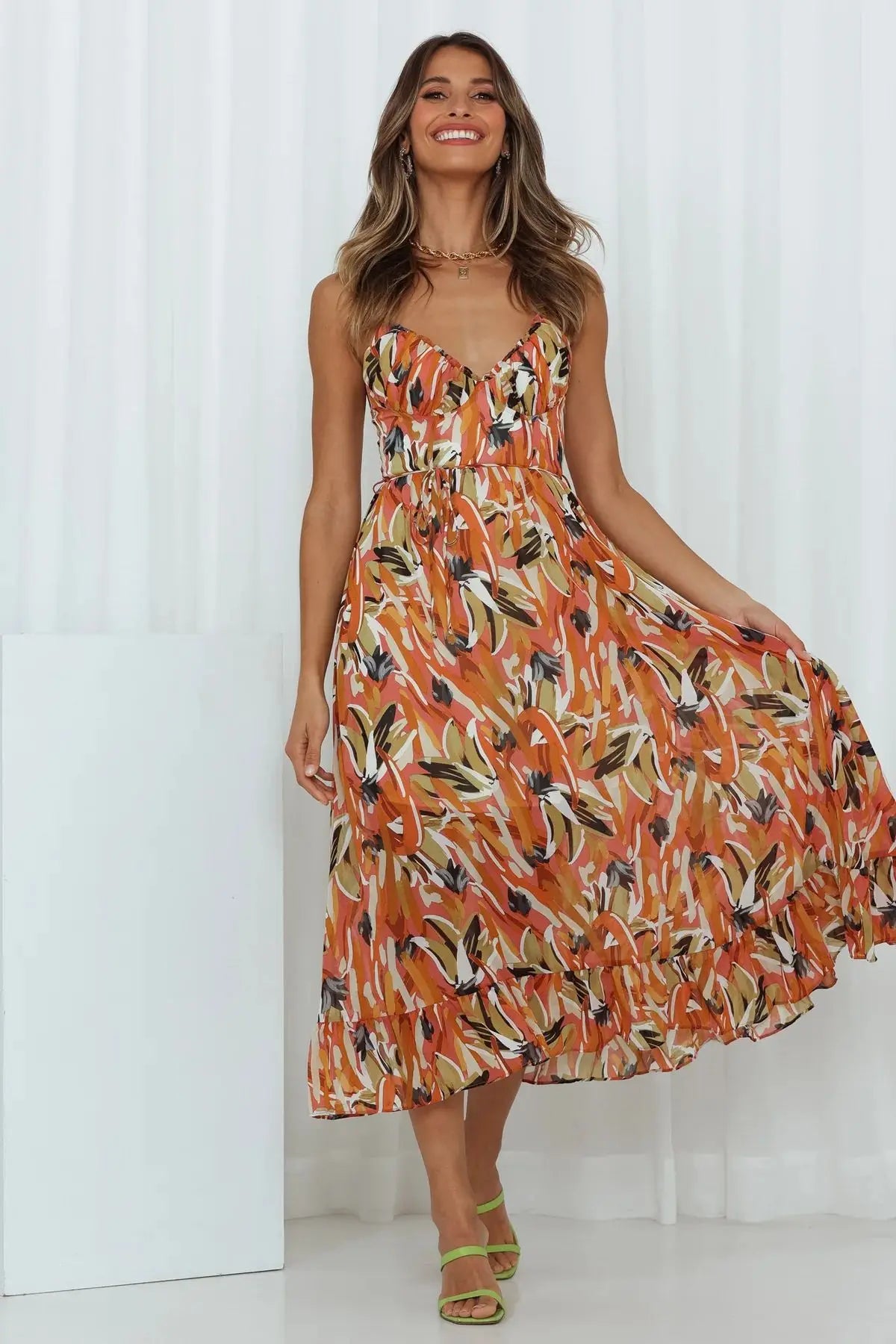 Robe midi chic et élégante