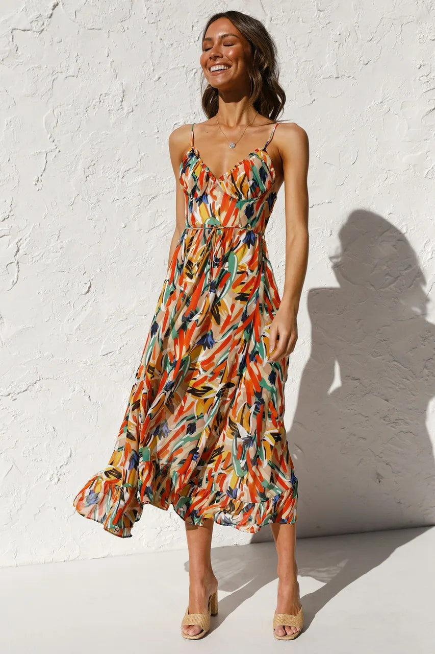 Robe midi chic et élégante