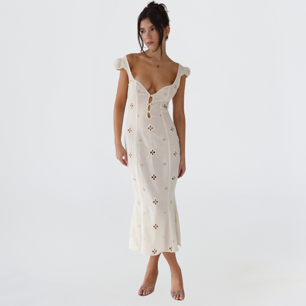 Robe midi moulante pour femme