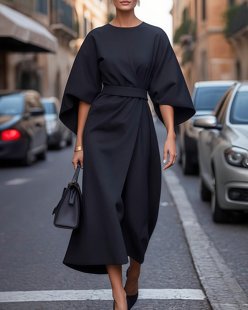 Robe portefeuille midi femme