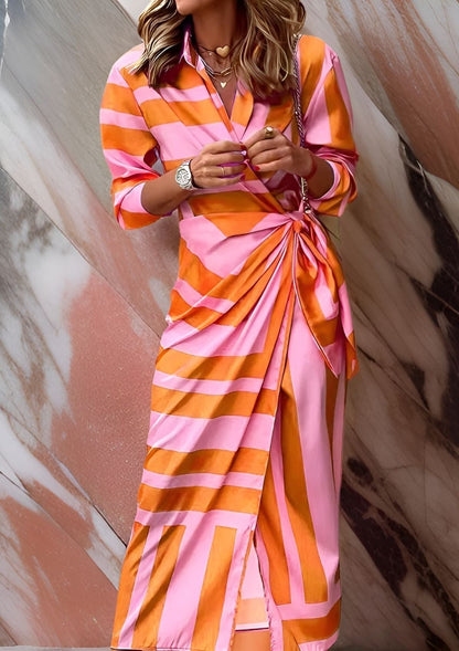 Robe portefeuille midi femme