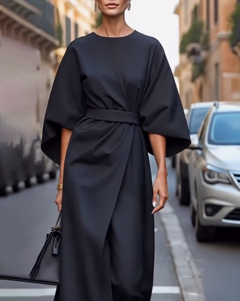 Robe portefeuille midi femme